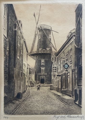 delft_le_moulin_vert_moulin_pointe_seche_signee_alb_hessenberg_pays-bas_c_1930