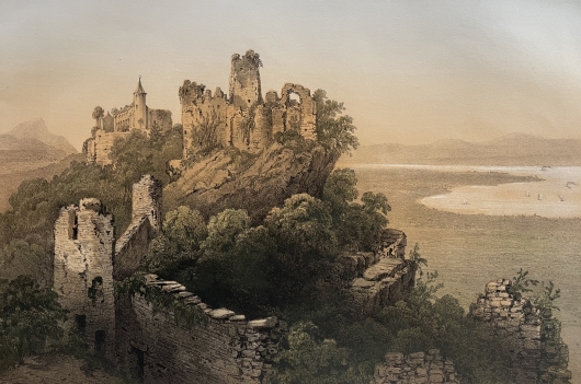 thonon_allinges_castle_ruins_french_alps_haute-savoie_lithograph_french_1864