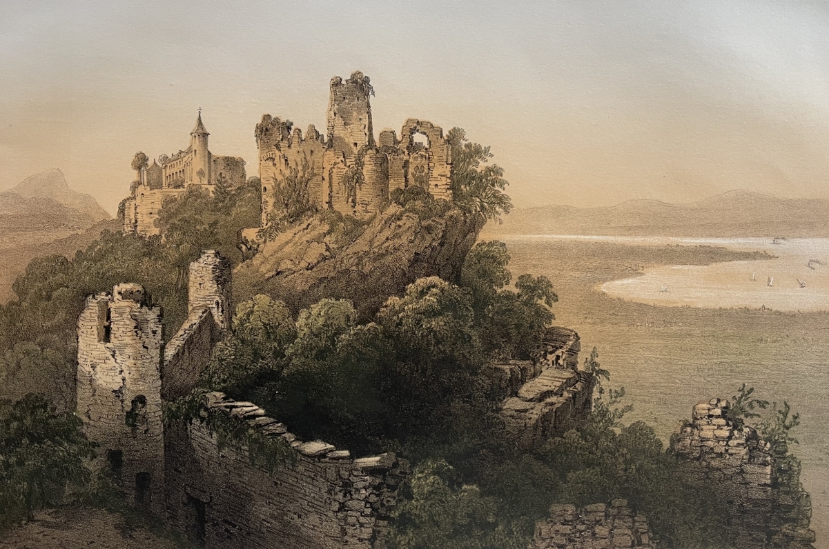 thonon_allinges_castle_ruins_french_alps_haute-savoie_lithograph_french_1864