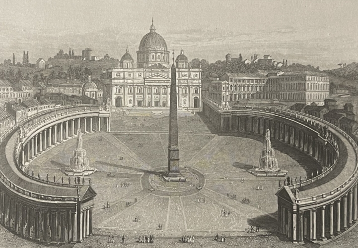 rome_vue_de_leglise_saint-pierre_gravure_par_rouargue_1838_italie