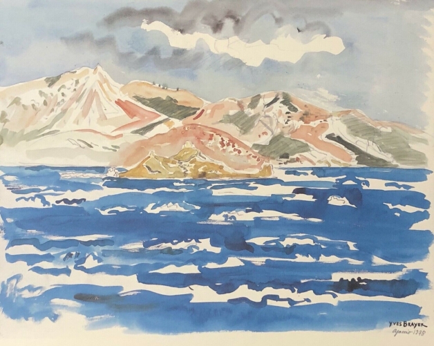 ajaccio_corse_dapres_yves_brayer_estampe_de_1978_france_photogravure