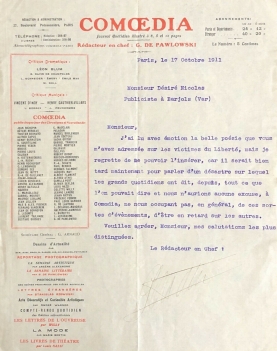 lettre_autographe_ecrivain_gaston_de_pawlowski_1874-1933_paris_1911_com??dia