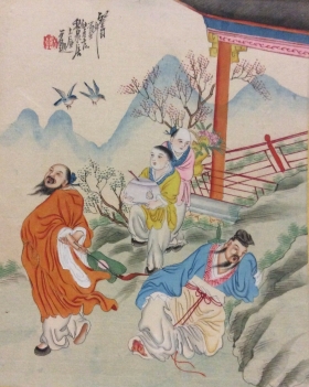 chine_peinture_sur_soie_signee__china_zhongguo