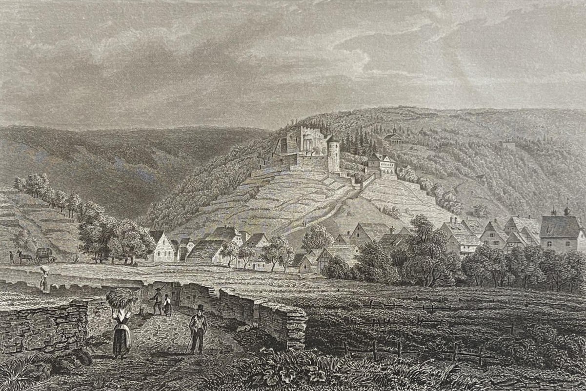 chateau_de_hambach_allemagne_hambacher_schloss_maxburg_gravure_de_1863
