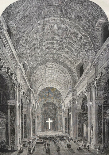 basilique_saint-pierre_de_rome_xylogravure_originale_1883_france_vatican_italie