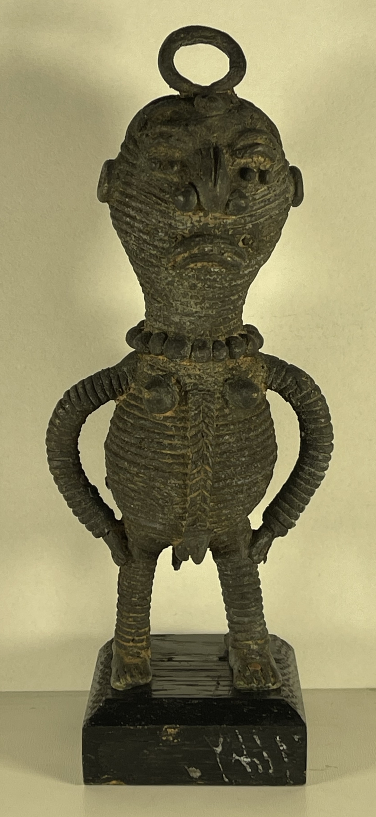 akan_statuette_janus_metal_ancien_homme_femme_double_figures_afrique