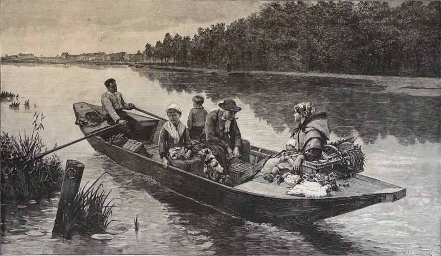 leon_albert_hayon_1840-1885_retour_du_marche_gravure_xylographie_xixe