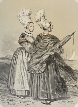 femmes_de_luc_calvados_lithographie_originale_a_deux_tons_de_1852_france