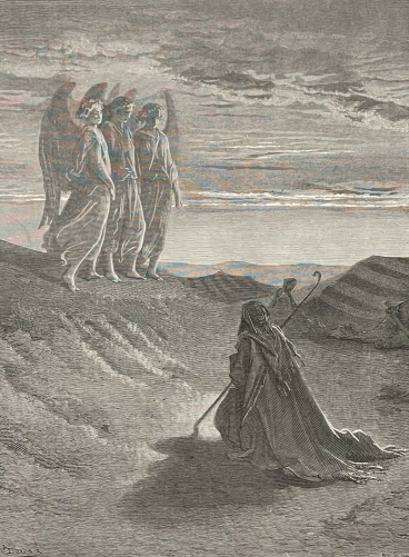 abraham_recoit_la_visite_de_trois_anges_gravure_d???apres_gustave_dore_1868