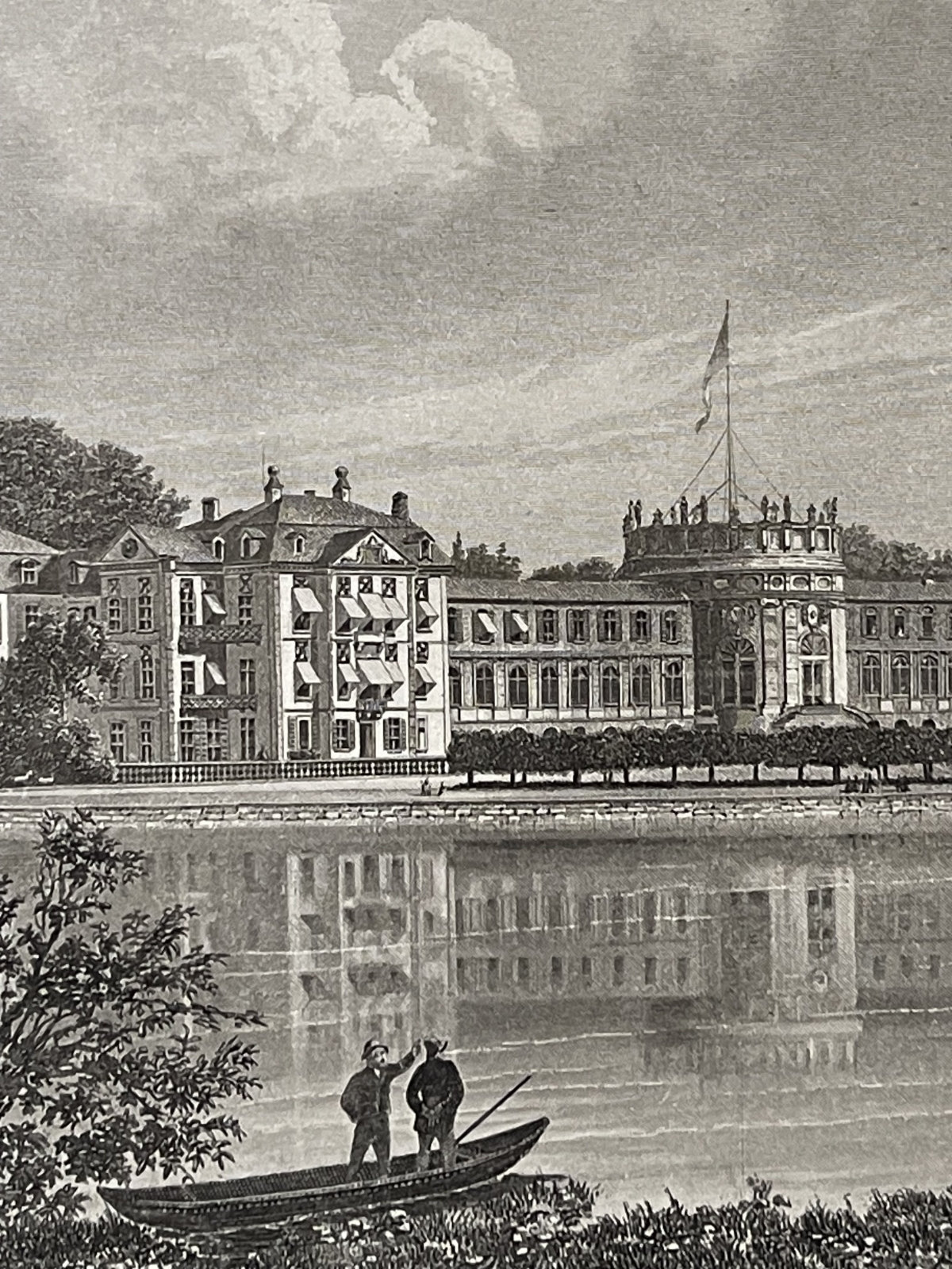 biebrich_palace_on_the_rhine_antique_steel_engraving_allemagne_c_1880_germany