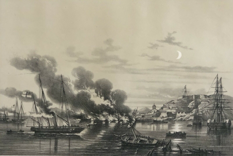 guerre_de_crimee_1855_russie_yenikale_destruction_des_navires_de_la_marine_russe