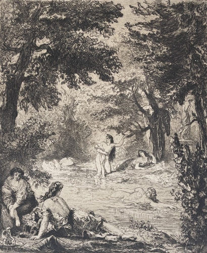 eugene_delacroix_1798-1863_femmes_turques_au_bain_graveur_marcel_roux_c_1910