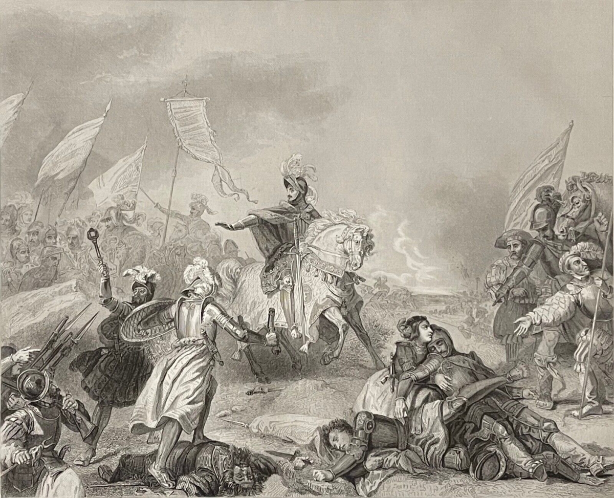 bataille_de_marignan_1515_francois_ier_italie_duché_de_milan_c_1840_france