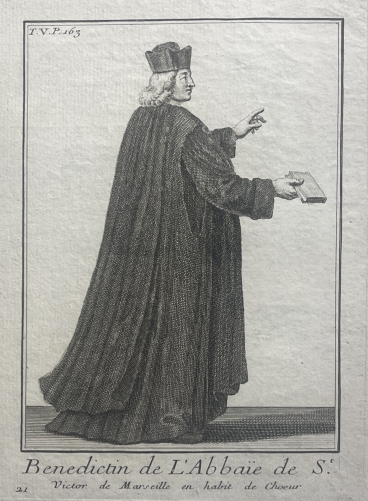 marseille_abbaye_saint-victor_benedictin_en_habit_gravure_vers_1790