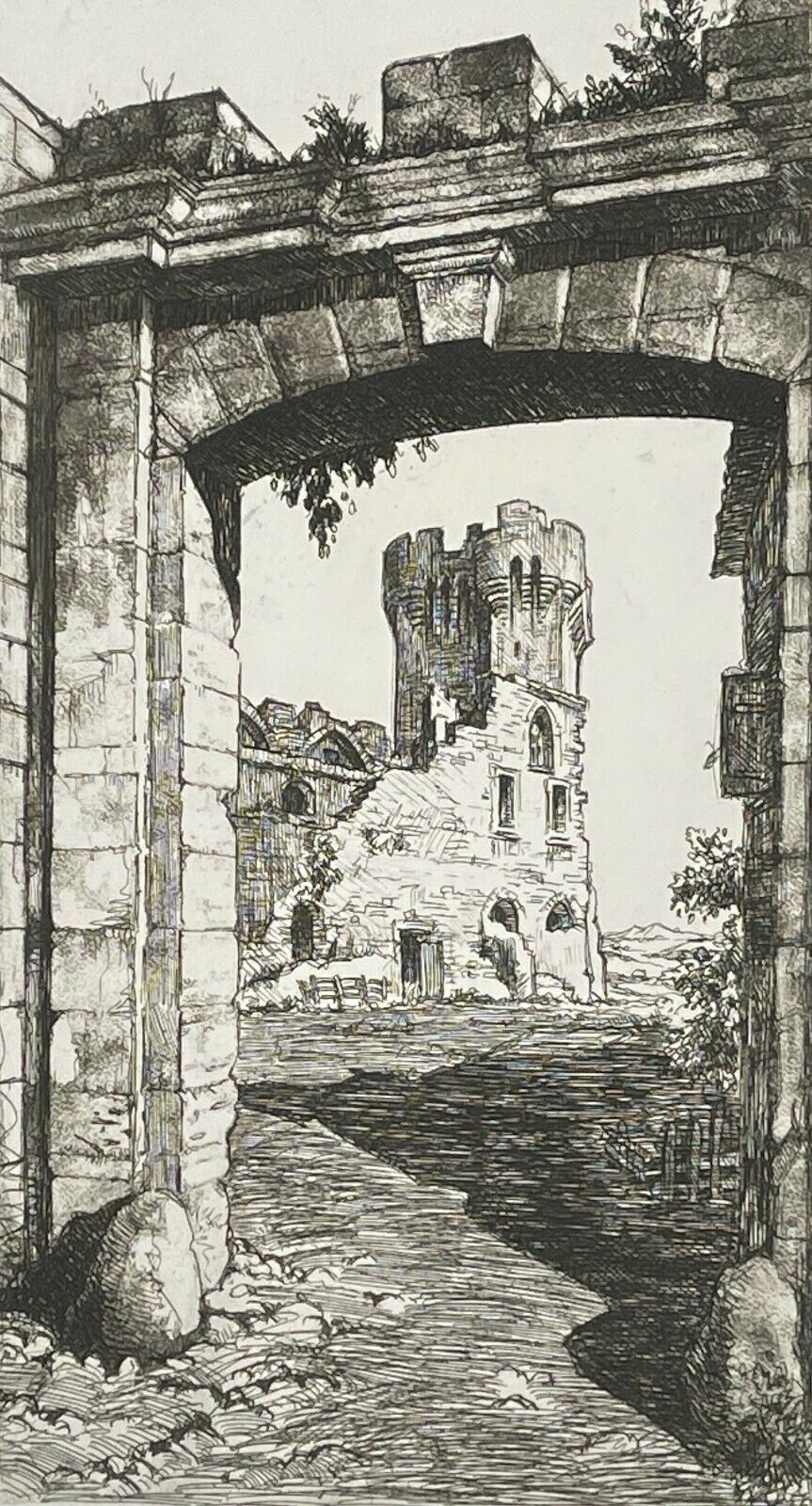 montmajour_vers_1930_pointe_seche_de_maurice_robert_rhone_france