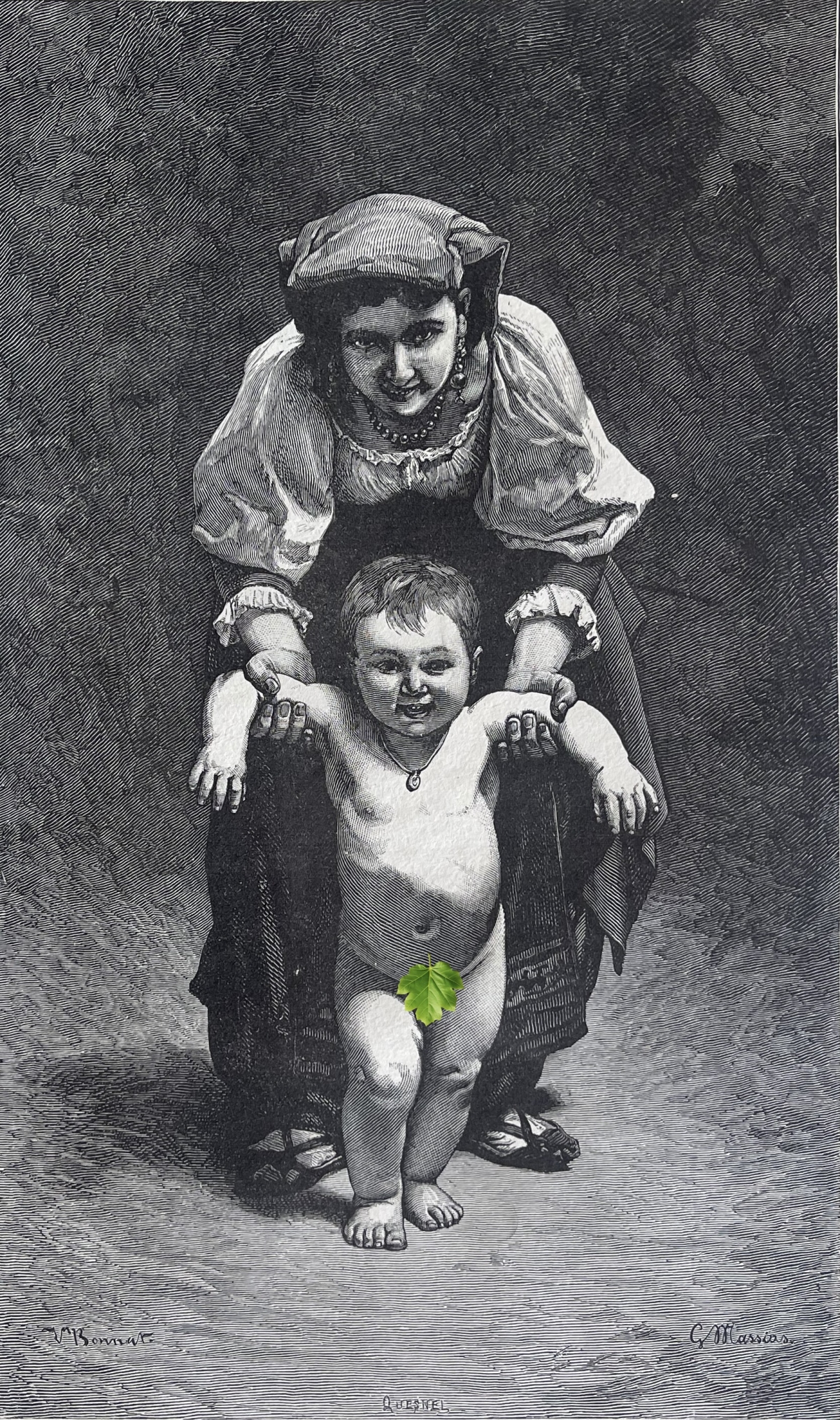 leon_bonnat_1833-1922_les_premiers_pas_italie_latium_c_1887_enfant