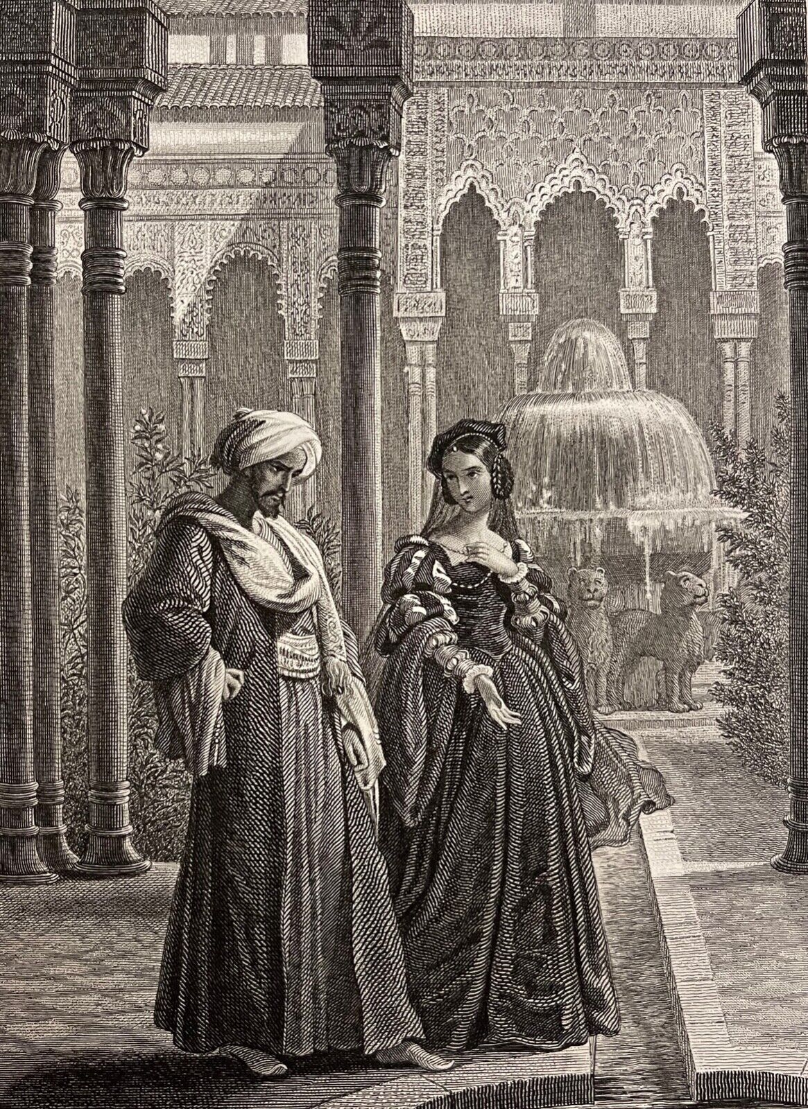 le_dernier_des_abencerrages_tribu_arabe_maure_royaume_de_grenade_1863_espagne