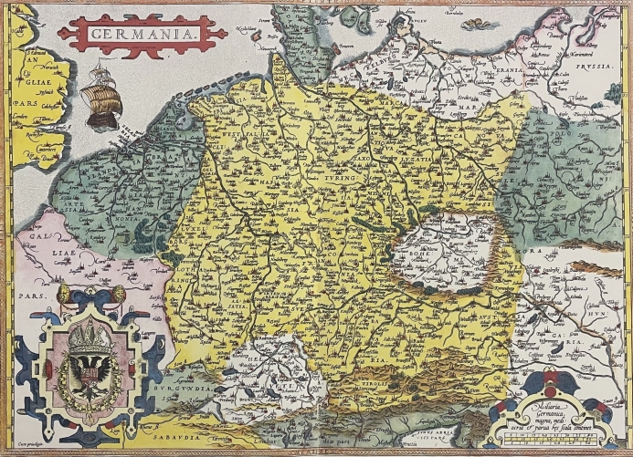allemagne_germaine_carte_abraham_ortelius_1584_tirage_de_1969