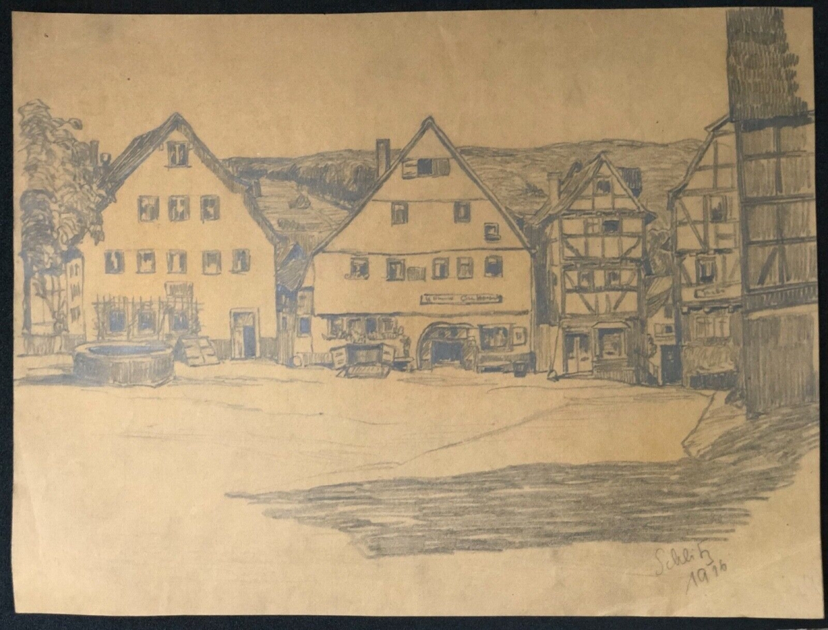 schutz_verbandsgemeinde_daun_grand_dessin_au_graphite_de_1916_allemagne
