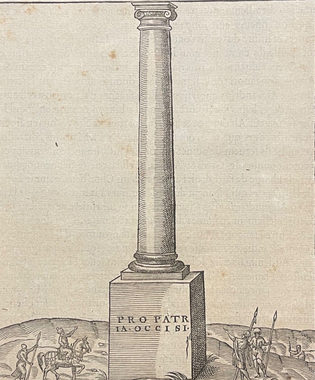 egypte_colonne_de_pompee_alexandrie_andre_thevet_1504-1592_gravure_1575