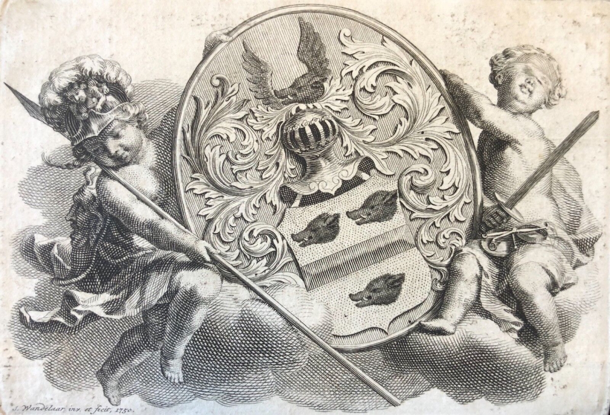 blason_de_goret_heraldique_wandelaar_hures_armoirie_ruffec_civray_poitiers_xviii