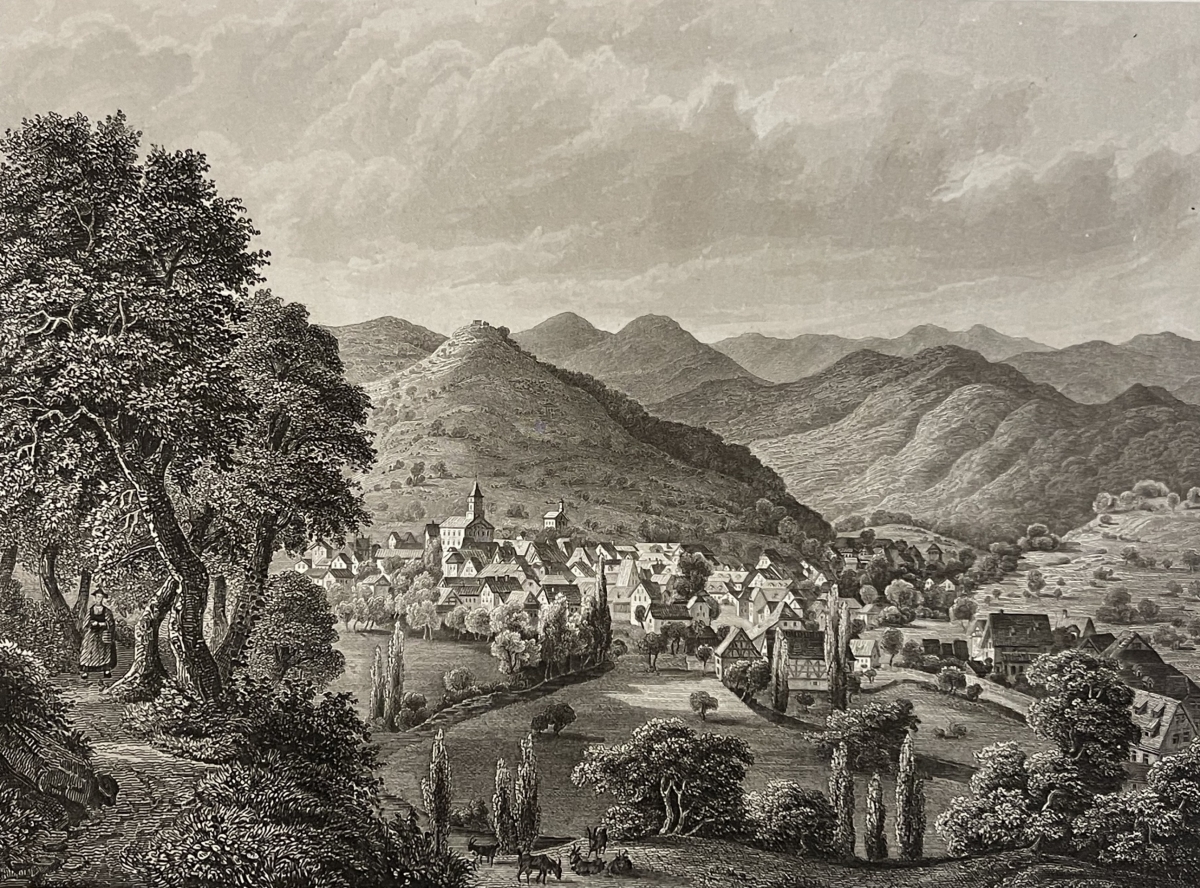 kandern_lorrach_bade-wurtemberg_allemagne_rhin_rhein_gravure_de_1863