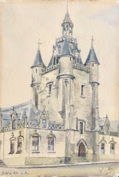 le_beffroi_de_la_ville_de_rue_somme_h??tel_de_ville_aquarelle_fin_xix_debut_xxe