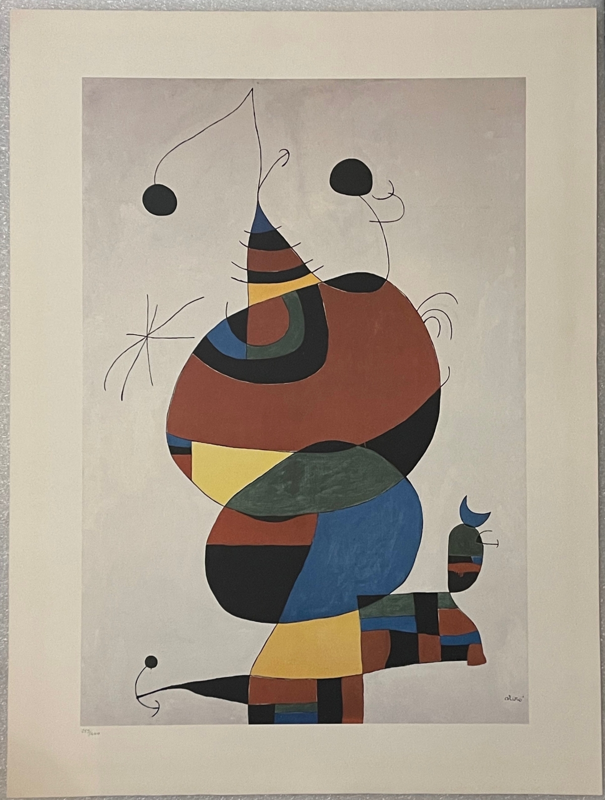 joan_miro_lithographie_femme_oiseau_etoile_hommage_a_pablo_picasso_1966
