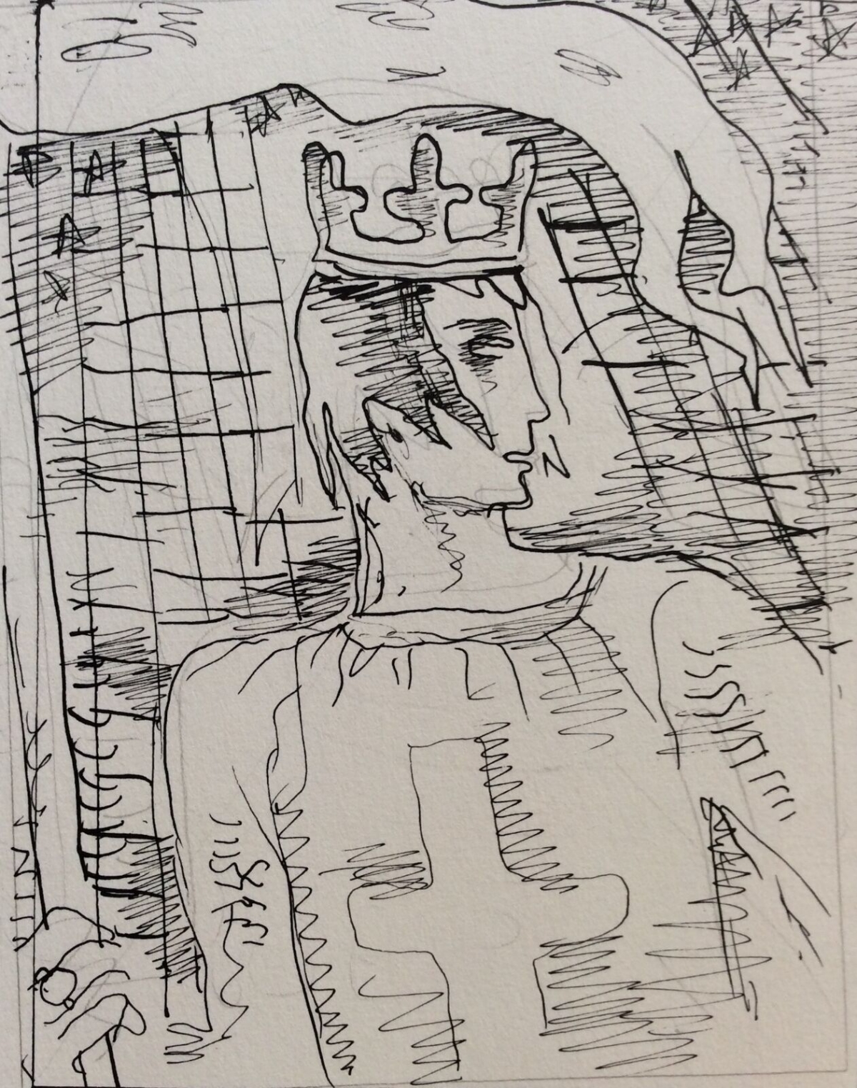 encre_croisade_saint-louis_dessin_encre_attribue_a_bernard_milleret_1883-1957_france