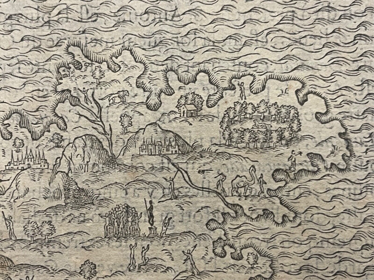 madagascar_1575_map_andre_thevet_woodcut_cosmographie_universelle_early_africa