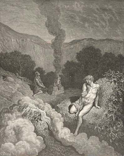 israel__cain_et_abel_offrant_leur_sacrifice__gustave_dore_1874_