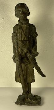 dogon_bronze_guerrier_1kg375_grammes_piece_ancienne_mali_afrique