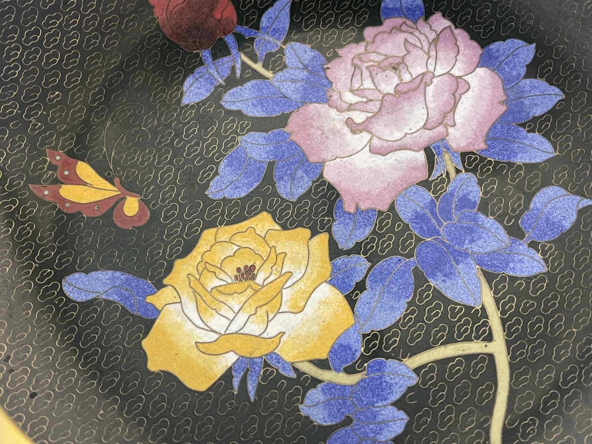 chine__superbe_vasque_en_bronze_cloisonne,_polychromie,_fleurs__china_zhongguo_