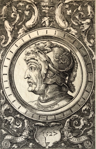 ornement_met_kop_van_een_soldaat_lucas_de_leyde_procedé_amand_durand_leyden