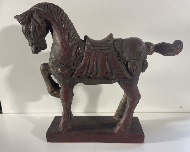 chinese_carved_wood_gilt_polychrome_tang_style_horse_???_19th/20th_c__chine