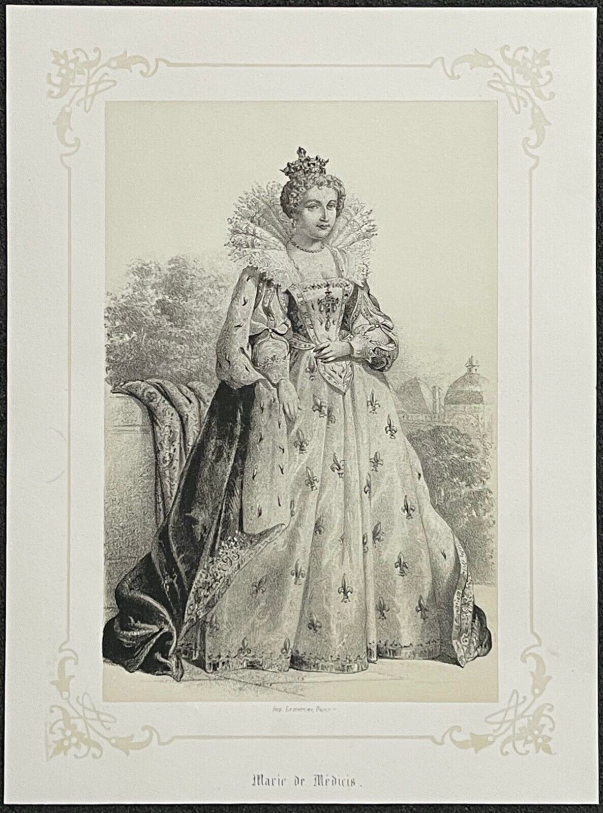 marie_de_medicis_1575-1642_reine_de_france_lithographie_de_1848_xixe