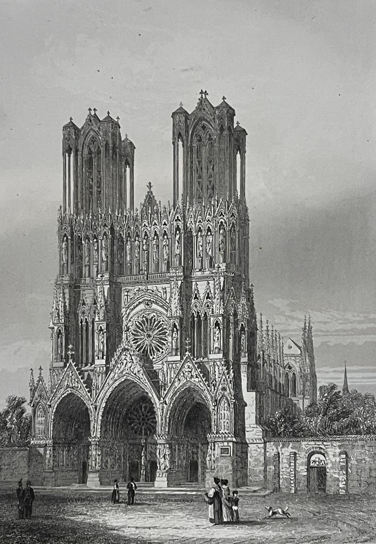 reims_cathedrale_notre-dame_marne_champagne_gravure_de_doerty_1855_france