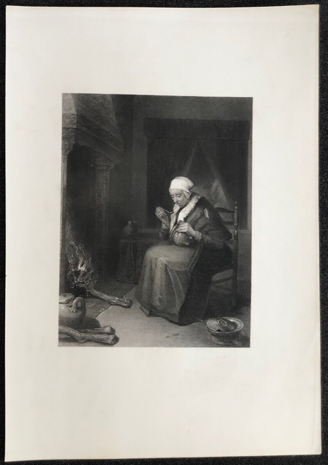 le_repas_de_la_vieille__gerrit_dow_1613-1675_dou_gravure_vers_1863