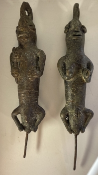 yoruba_paire_de_figurines_ogboni_??dan_bronze_nigeria_afrique