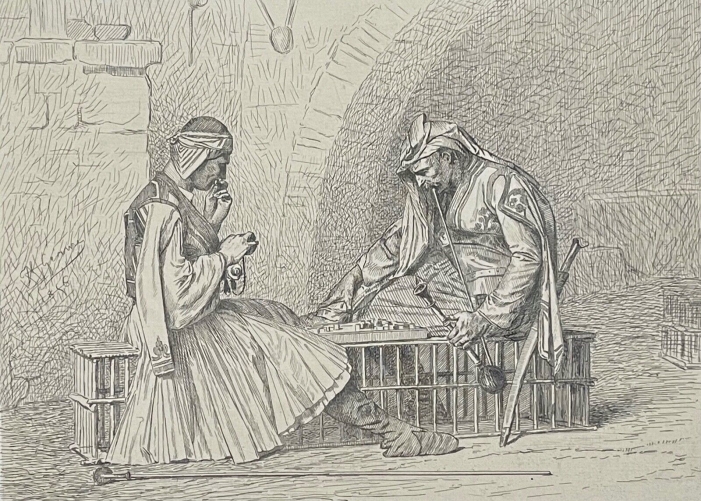 arnautes_jouant_aux_echecs_dapres_gerome_et_courtry_vers_1856_albanie_turquie