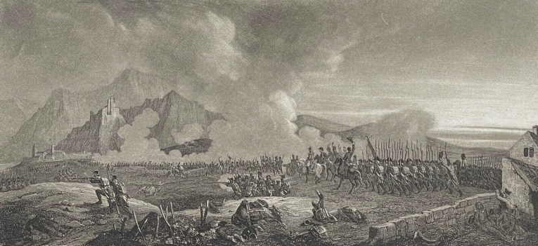 combat_de_diernstein_autriche_1805_napoleon_bonaparte_empire_france_vers_1840