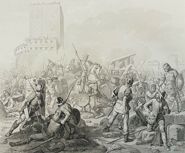 eudes_duc_de_france_comte_de_paris_defend_paris_assiege_885_vikings_france_c1840