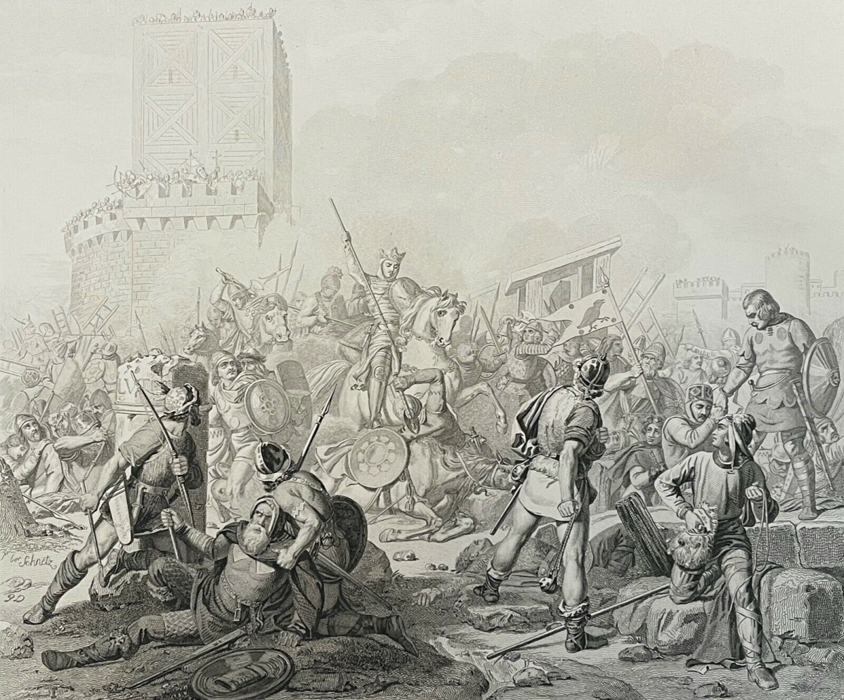 eudes_duc_de_france_comte_de_paris_defend_paris_assiege_885_vikings_france_c1840