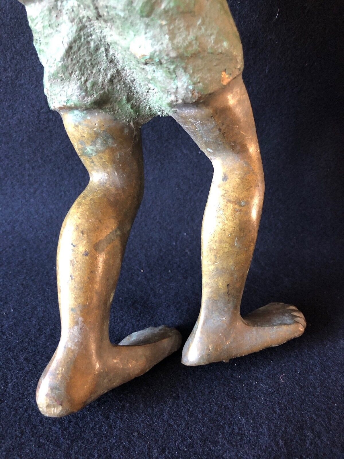 tchad_afrique__grand_paysan_en_bronze__h_35,5_cm,_6kg_600__vers_1960
