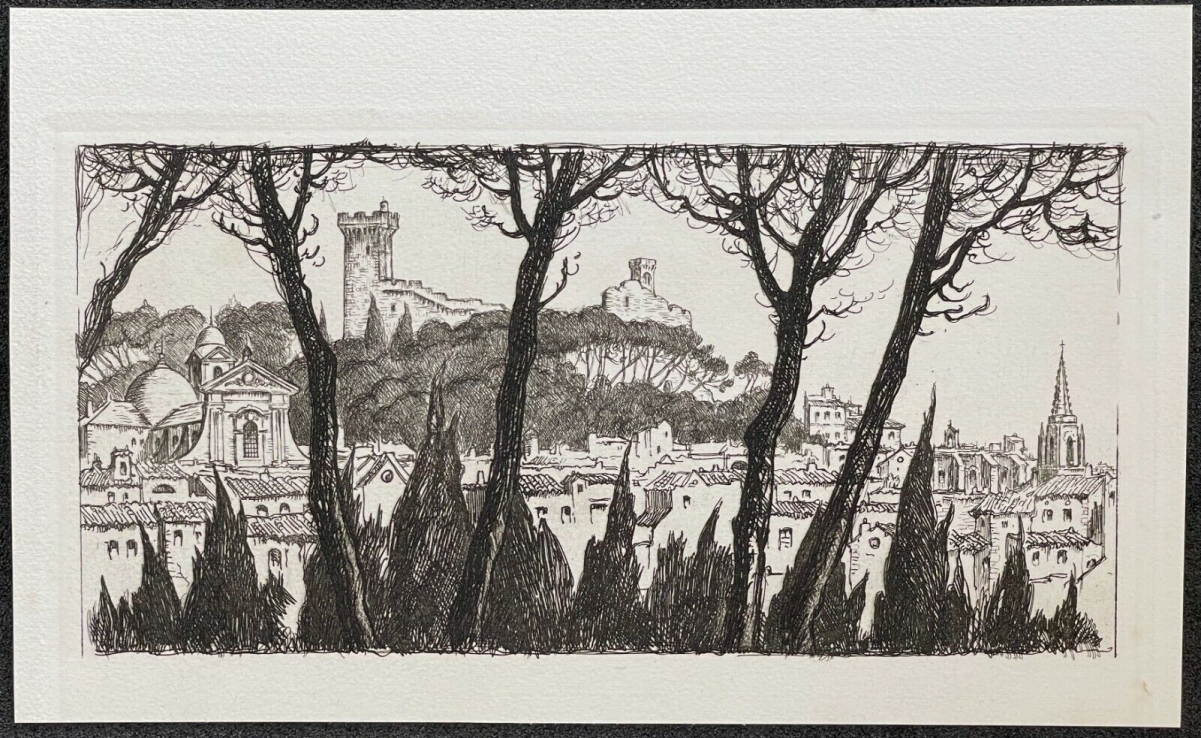 beaucaire_vers_1930_pointe_seche_de_maurice_robert_rhone_france