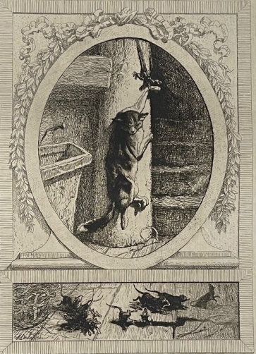 le_chat_et_un_vieux_rat_jean_de_la_fontaine_graveur_auguste_delierre_circa_1883