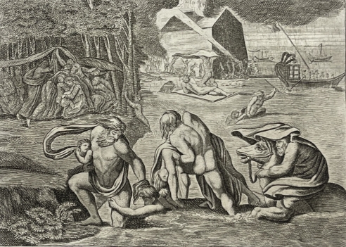le_deluge_french_engraving_c_1810_arche_de_noe