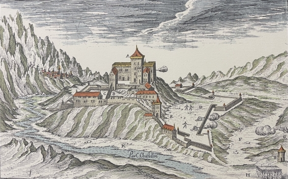 savoie_chateau_saint-jacques_savoie_gravure_xviie_tirage_vers_1970_france