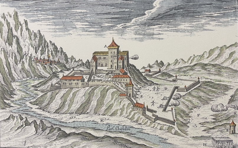 savoie_chateau_saint-jacques_savoie_gravure_xviie_tirage_vers_1970_france