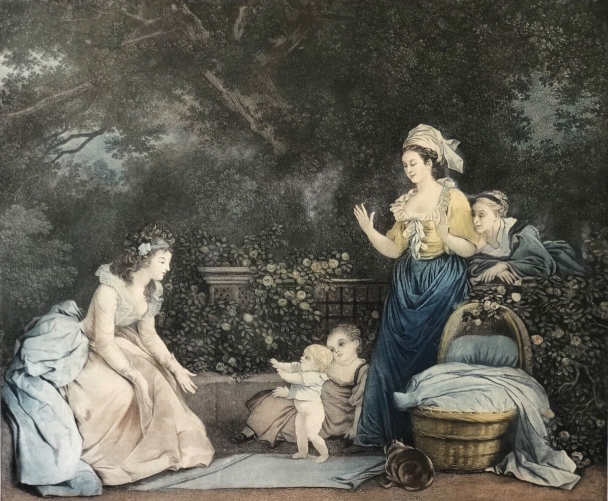 le_premier_pas_jean-honore_fragonard_graveurs_regnault_vidal_bebe_puericultrice